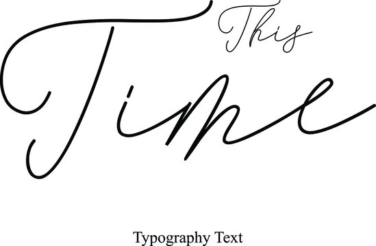 Handwritten Cursive Typography Font Background