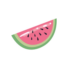 watermelon fruit flat style icon vector design