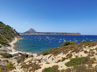 Fototapeta na wymiar View of Cala Sardinera, Javea