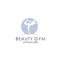 Healthy Gym, Fitness, Yoga Vector Logo