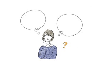女性　考え事
