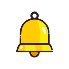 bell flat style icon vector design