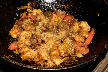 Tasty and spicy chicken dish