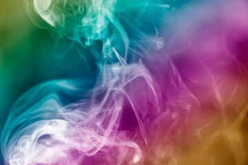 Fototapeta na wymiar Rainbow abstract texture Smoke Background