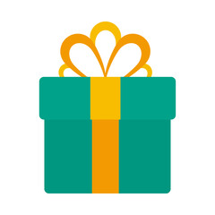 Gift with bowtie vector design