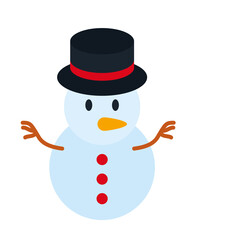 merry christmas snowman vector design