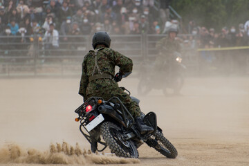 陸上自衛隊　偵察オートバイ