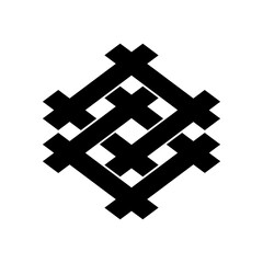 井桁紋・上下組合井桁 / 上下組み合い井桁（じょうげくみあいいげた）