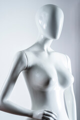 Obraz na płótnie Canvas fashion white mannequin for clothes