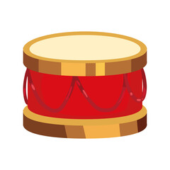 Isolated drum toy vector design