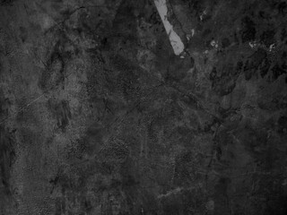 Dark wall black and gray cement grunge texture background, old closeup abstract concrete