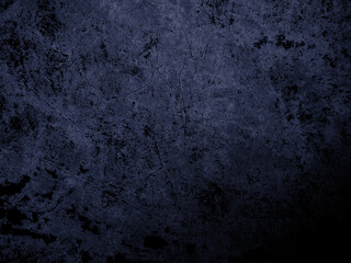 Dark wall black-blue cement background, grunge texture concrete, indigo pattern grungy