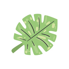 leaf flat style icon vector design