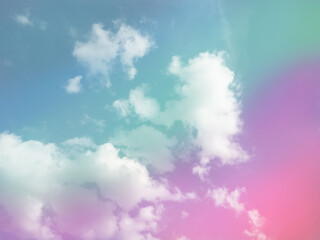 Pastel sky abstract, Rainbow clouds background, Beautiful colorful heaven﻿