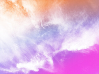 sky and cloud with pastel color background