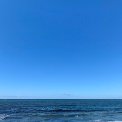 Obraz premium Blue sky and see located in jeju