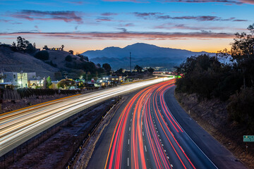 Mount Diablo over Highway 24 at Dawn