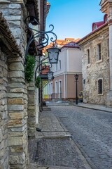The old street of Kamianets-Podilskyi, Ukraine