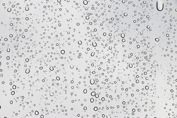 Rain drops on window glasses texture background