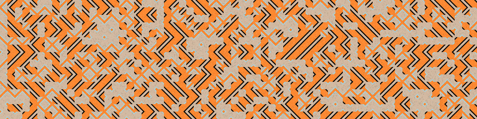 Abstract Geometric Pattern generative computational art illustration