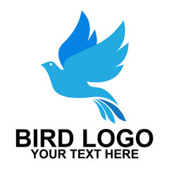 company logo or business logo in the shape of a bird. Creative logo designs with beautiful shapes