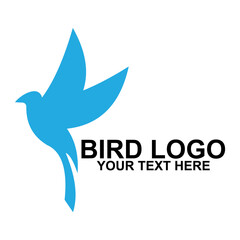 company logo or business logo in the shape of a bird. Creative logo designs with beautiful shapes