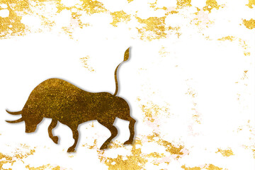 雄牛の画像・年賀状・干支・2021