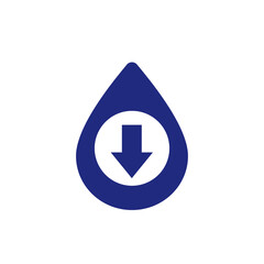 low water level icon, vector design