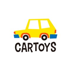 car toys logo vector icon illustration