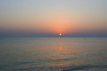 sun, sea and boat view from the beach 11