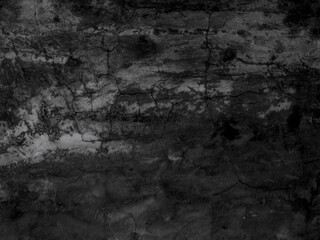 black and gray cement wall, dark grunge concrete background, Closeup interior old texture