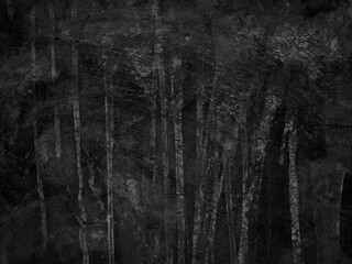 black and white old wall cement background, Closeup dark dirty grunge concrete texture