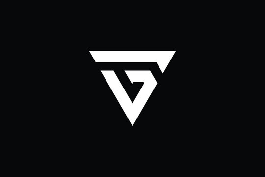VG logo letter design on luxury background. GV logo monogram initials letter concept. VG icon logo design. GV elegant and Professional letter icon design on black background. V G GV VG