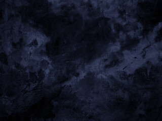 dark grunge texture cement, black-blue old wall concrete background
