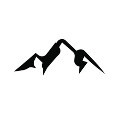 Mluntain black logo icon design vector