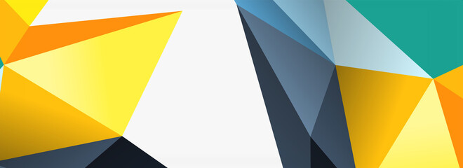 3d mosaic abstract backgrounds, low poly shape geometric design