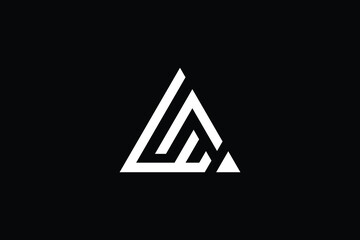 AW logo letter design on luxury background. WA logo monogram initials letter concept. AW icon logo design. WA elegant and Professional letter icon design on black background. AW WA