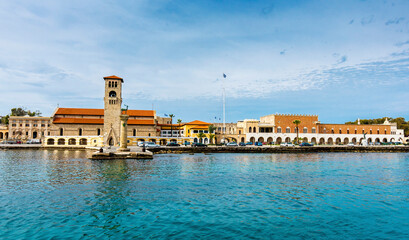 Obraz premium The Gate of Marina in Rhodes Island