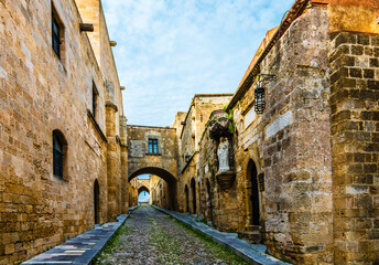 The Street of the Knights in Rhodes Island