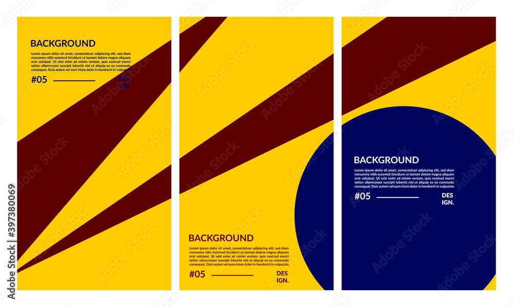Poster minimalist abstract geometric vector background for web and print element