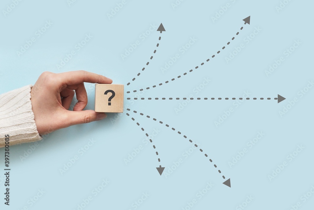 Poster the emergence of the issue and the search for solutions. many options for solving a difficult proble