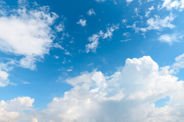 Clouds with blue sky background