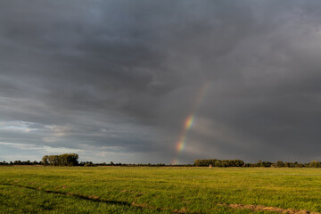 Regenbogen in der Landschaft
