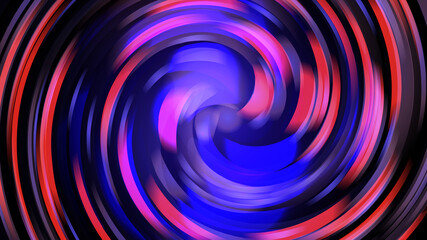 Beautiful abstract spiral purple glowing shiny color texture blurred with bokeh effect from circles and lines, geometric shapes and copy space. The background. illustration