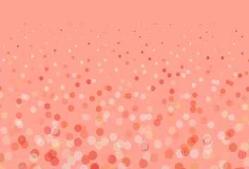 Light Red, Yellow vector template with circles.