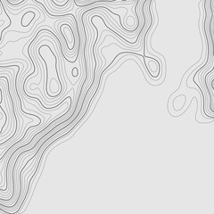 Background of the topographic map. Topographic map lines, contour map background. Geographic abstract grid. EPS 10 vector illustration.