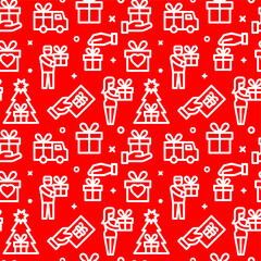 gifts seamless pattern