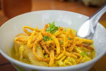 The Thailand cusine called Kao Soi