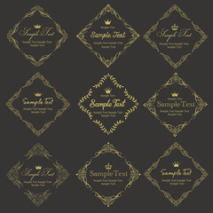 エレガントクラシカル飾り枠　フレーム（ゴールド）