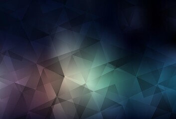 Fototapeta premium Dark Blue, Red vector gradient triangles texture.